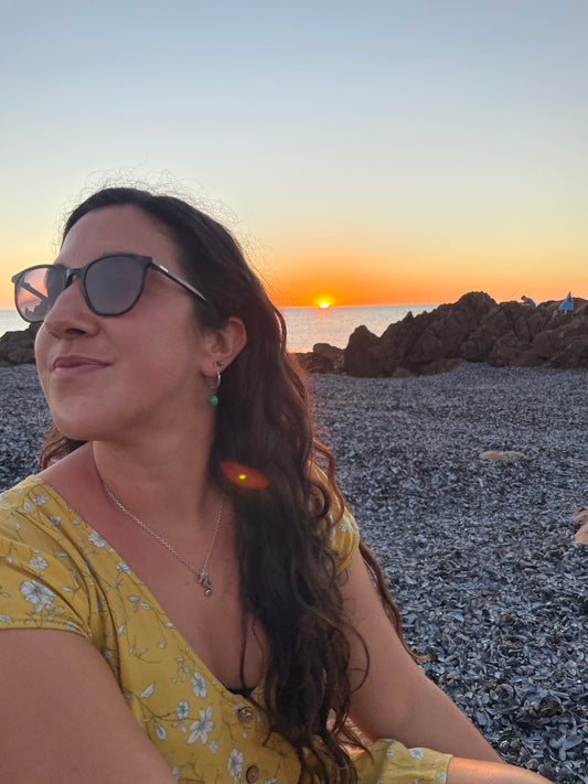 Aros con turquesas