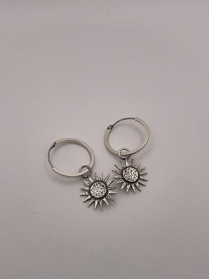 Aros con dijes sol