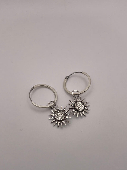 Aros con dijes sol